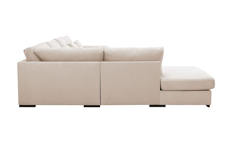 Grande 5-seters Sofa med Sjeselong Venstre - Beige Manchester - Møbler - Sofaer - Sofaer med sjeselong