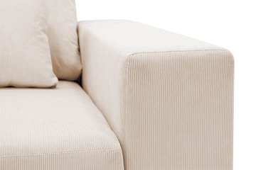 Grande 5-seters Sofa med Sjeselong Venstre - Beige Manchester - Møbler - Sofaer - Sofaer med sjeselong