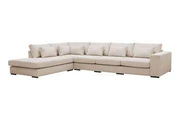 Grande 5-seters Sofa med Sjeselong Venstre - Beige Manchester - Møbler - Sofaer - Sofaer med sjeselong