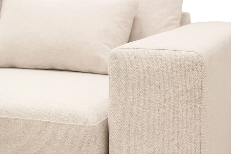 Grande 5-seters Sofa med Sjeselong Venstre - Beige Stoff - Møbler - Sofaer - Sofaer med sjeselong