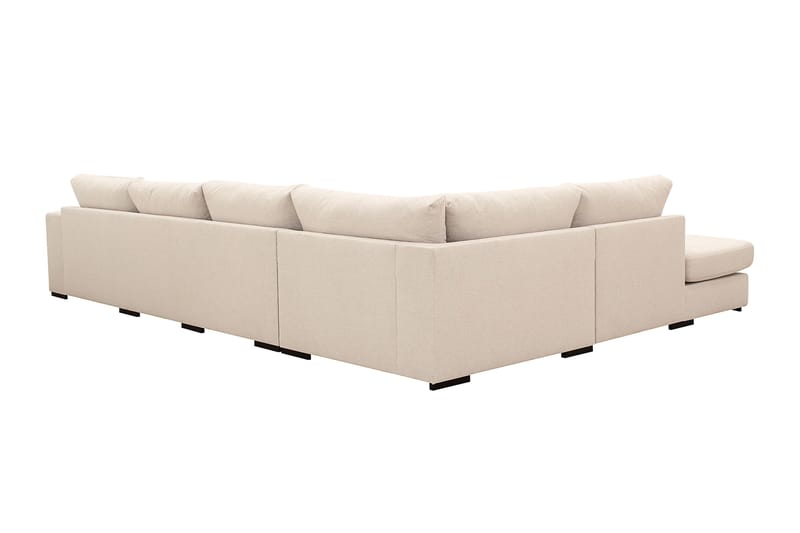 Grande 5-seters Sofa med Sjeselong Venstre - Beige Stoff - Møbler - Sofaer - Sofaer med sjeselong