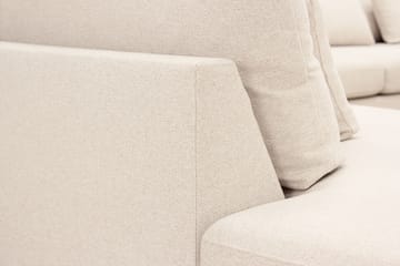 Grande 5-seters Sofa med Sjeselong Venstre - Beige Stoff - Møbler - Sofaer - Sofaer med sjeselong