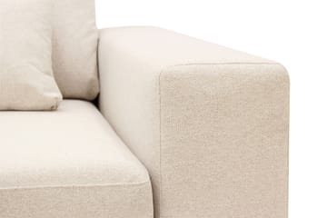 Grande 5-seters Sofa med Sjeselong Venstre - Beige Stoff - Møbler - Sofaer - Sofaer med sjeselong