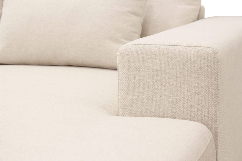 Grande 5-seters U-Sofa med Divan Høyre - Beige Stoff - Møbler - Sofaer - U-sofa