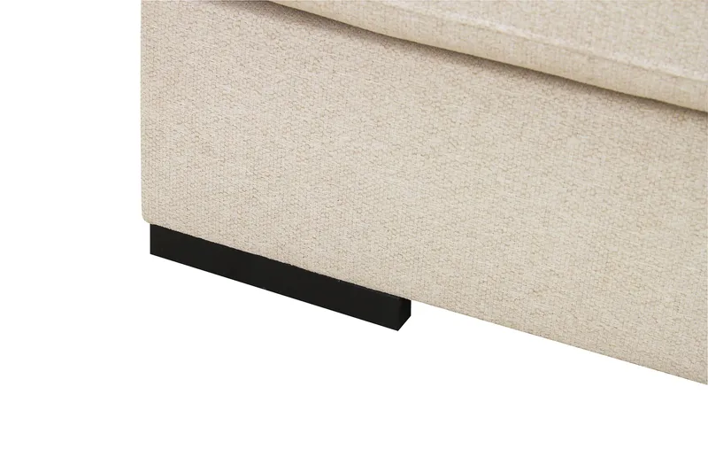 Grande 5-seters U-Sofa med Divan Venstre - Beige Stoff - Møbler - Sofaer - U-sofa