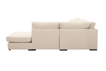 Grande 5-seters U-Sofa med Divan Venstre - Beige Stoff - Møbler - Sofaer - U-sofa