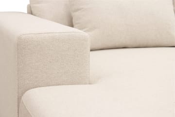 Grande 5-seters U-Sofa med Divan Venstre - Beige Stoff - Møbler - Sofaer - U-sofa