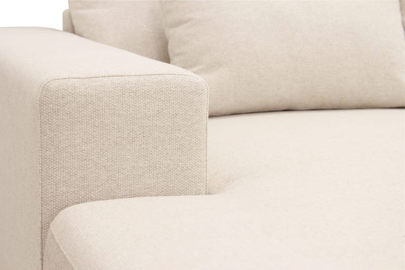 Grande 5-seters U-Sofa med Divan Venstre - Beige Stoff - Møbler - Sofaer - U-sofa