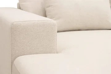 Grande 5-seters U-Sofa med Divan Venstre - Beige Stoff - Møbler - Sofaer - U-sofa
