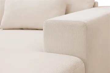 Grande 6-seters U-Sofa med Divan Høyre - Beige Manchester - Møbler - Sofaer - U-sofa