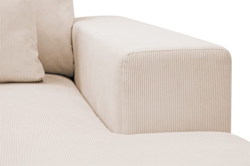 Grande 6-seters U-Sofa med Divan Høyre - Beige Manchester - Møbler - Sofaer - U-sofa