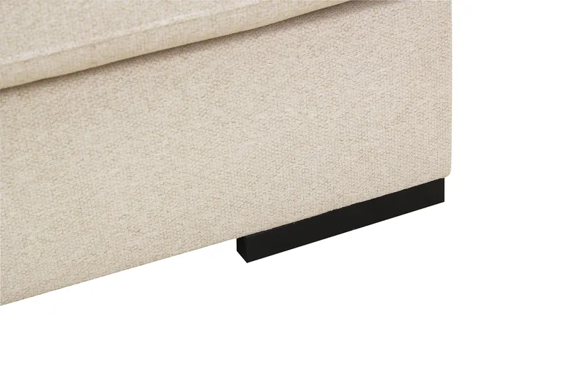 Grande 6-seters U-Sofa med Divan Høyre - Beige Stoff - Møbler - Sofaer - U-sofa