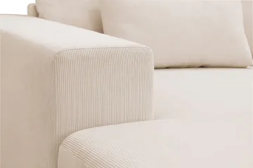 Grande 6-seters U-Sofa med Divan Venstre - Beige Manchester - Møbler - Sofaer - U-sofa