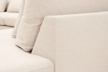 Grande 6-seters U-Sofa med Divan Venstre - Beige Stoff - Møbler - Sofaer - U-sofa