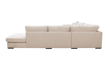 Grande Stor 7-seters U-Sofa med Divan Venstre - Beige Manchester - Møbler - Sofaer - Modulsofaer - Komplett modulsofa
