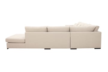 Grande Stor 7-seters U-Sofa med Divan Venstre - Beige Stoff - Møbler - Sofaer - U-sofa