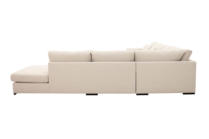 Grande Stor 7-seters U-Sofa med Divan Venstre - Beige Stoff - Møbler - Sofaer - U-sofa