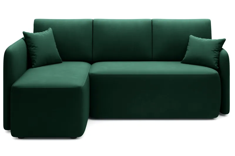 Hadson 3-seter Sofa med Sjeselong, Grønn