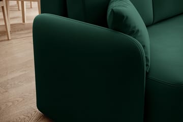 Hadson 3-seters Sofa med Divan - Grønn - Møbler - Sofaer - Fløyelssofaer