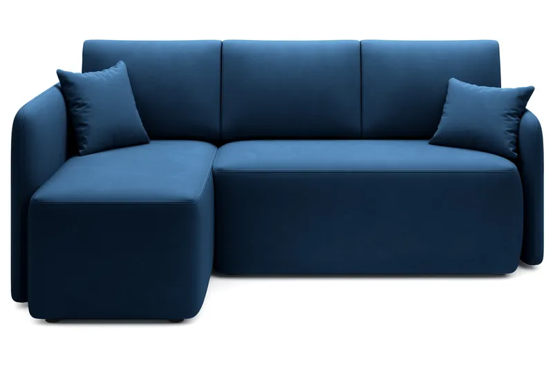 Hadson 3-seters Sofa med Sjeselong, Blå