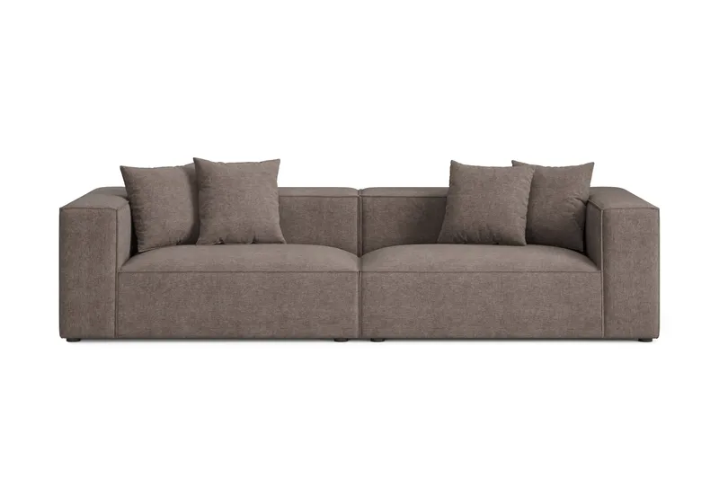 Havana 3-seters Lav Sofa, Brun
