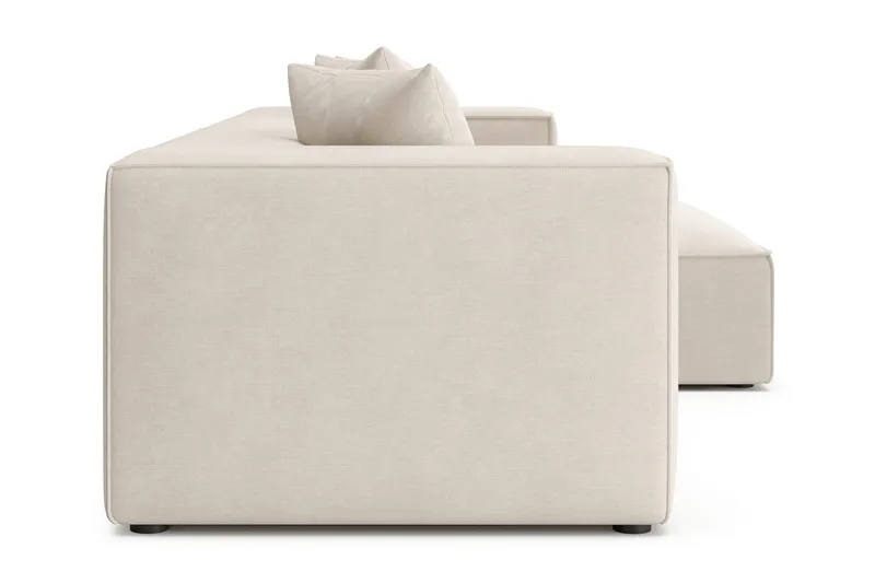 Havana lav 3-seters sofa med vendbar sjeselong - Beige - Møbler - Sofaer - Sofaer med sjeselong - 3 seters sofa med divan