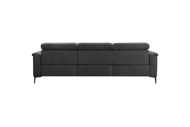 Hjørnesofa 3-seter Lund Antrasitt, Belfast-stoff, Høyre Manuell Recliner - Antrasitt, Belfast-stoff, Høyre Manuell Recliner - Møbler - Sofaer - Reclinersofaer