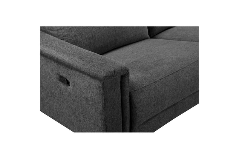 Hjørnesofa 3-seter Lund Antrasitt, Belfast-stoff, Høyre Manuell Recliner - Antrasitt, Belfast-stoff, Høyre Manuell Recliner - Møbler - Sofaer - Reclinersofaer