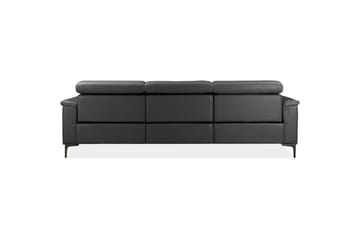 Hjørnesofa 3-seter Lund Grå, Lær/PU, Høyre Elektrisk Recliner - Grå, Lær/PU, Høyre Elektrisk Recliner - Møbler - Sofaer - Reclinersofaer