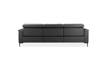 Hjørnesofa 3-seter Lund Grå, Lær/PU, Høyre Manuell Recliner - Grå, Lær/PU, Høyre Manuell Recliner - Møbler - Sofaer - Reclinersofaer