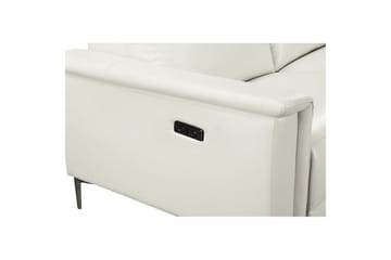 Hjørnesofa 3-seter Lund Krem, PU, Høyre Elektrisk Recliner - Krem, PU, Høyre Elektrisk Recliner - Møbler - Sofaer - Reclinersofaer