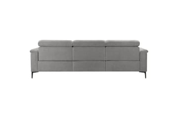 Hjørnesofa 3-seter Lund Lys grå, Belfast-stoff, Venstre Elektrisk Recliner - Lys grå, Belfast-stoff, Venstre Elektrisk Recliner - Møbler - Sofaer - Reclinersofaer