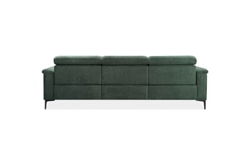 Hjørnesofa 3-seter Lund Mørk grønn, Belfast-stoff, Høyre Elektrisk Recliner - Mørk grønn, Belfast-stoff, Høyre Elektrisk Recliner - Møbler - Sofaer - Reclinersofaer