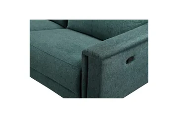 Hjørnesofa 3-seter Lund Mørk grønn, Belfast-stoff, Venstre Manuell Recliner - Mørk grønn, Belfast-stoff, Venstre Manuell Recliner - Møbler - Sofaer - Reclinersofaer