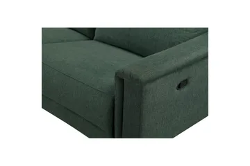 Hjørnesofa 3-seter Lund Mørk grønn, Belfast-stoff, Venstre Manuell Recliner - Mørk grønn, Belfast-stoff, Venstre Manuell Recliner - Møbler - Sofaer - Reclinersofaer