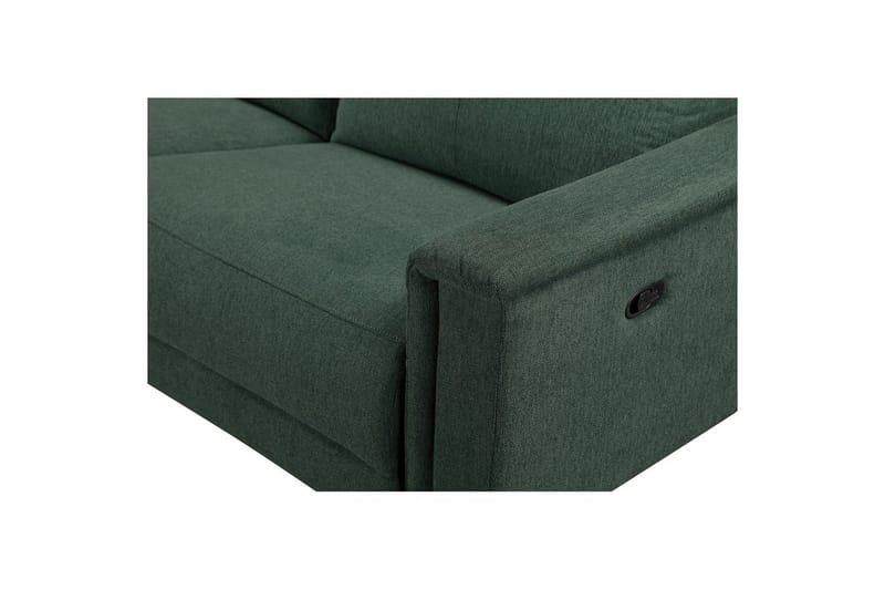 Hjørnesofa 3-seter Lund Mørk grønn, Belfast-stoff, Venstre Manuell Recliner - Mørk grønn, Belfast-stoff, Venstre Manuell Recliner - Møbler - Sofaer - Reclinersofaer