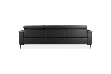 Hjørnesofa 3-seter Lund Svart, Lær/PU, Høyre Elektrisk Recliner - Svart, Lær/PU, Høyre Elektrisk Recliner - Møbler - Sofaer - Reclinersofaer