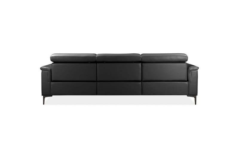 Hjørnesofa 3-seter Lund Svart, Lær/PU, Høyre Elektrisk Recliner - Svart, Lær/PU, Høyre Elektrisk Recliner - Møbler - Sofaer - Reclinersofaer