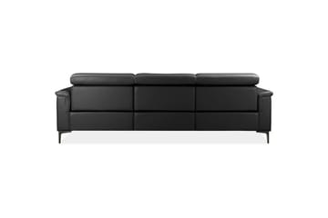 Hjørnesofa 3-seter Lund Svart, PU, Venstre Manuell Recliner - Svart, PU, Venstre Manuell Recliner - Møbler - Sofaer - Reclinersofaer