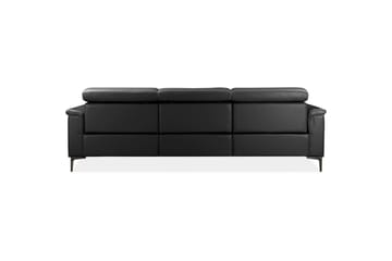 Hjørnesofa 3-seter Lund Svart, PU, Høyre Elektrisk Recliner - Svart, PU, Høyre Elektrisk Recliner - Møbler - Sofaer - Reclinersofaer