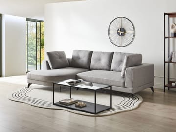 Hjørnesofa 3-seter Marum høyrevendt - Grå - Møbler - Sofaer - Sofaer med sjeselong - 3 seters sofa med divan