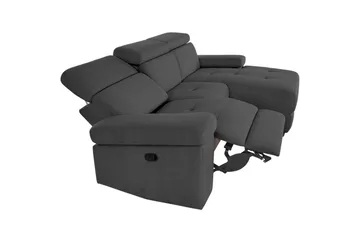 Hjørnesofa 3-seter Rayland Antrasitt, Sunday Stoff, Høyre Manuell Recliner - Antrasitt, Sunday Stoff, Høyre Manuell Recliner - Møbler - Sofaer - Reclinersofaer