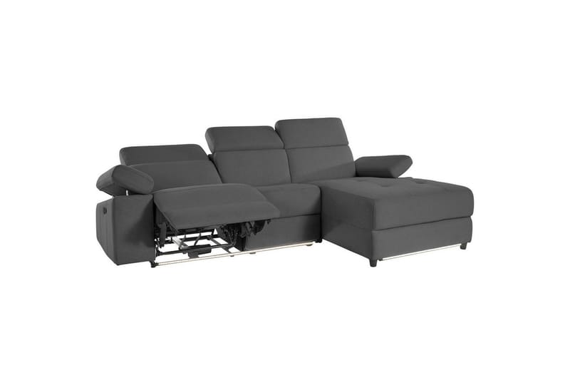 Hjørnesofa 3-seter Rayland Antrasitt, Sunday Stoff, Høyre Manuell Recliner - Antrasitt, Sunday Stoff, Høyre Manuell Recliner - Møbler - Sofaer - Reclinersofaer