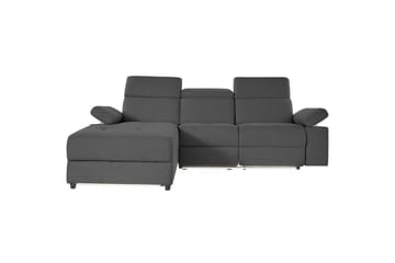 Hjørnesofa 3-seter Rayland Antrasitt, Sunday Stoff, Venstre Elektrisk Recliner - Antrasitt, Sunday Stoff, Venstre Elektrisk Recliner - Møbler - Sofaer - Reclinersofaer