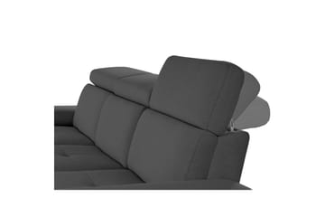 Hjørnesofa 3-seter Rayland Antrasitt, Sunday Stoff, Venstre Elektrisk Recliner - Antrasitt, Sunday Stoff, Venstre Elektrisk Recliner - Møbler - Sofaer - Reclinersofaer