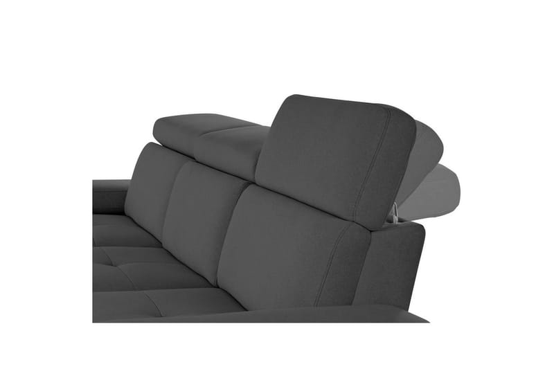 Hjørnesofa 3-seter Rayland Antrasitt, Sunday Stoff, Venstre Elektrisk Recliner - Antrasitt, Sunday Stoff, Venstre Elektrisk Recliner - Møbler - Sofaer - Reclinersofaer