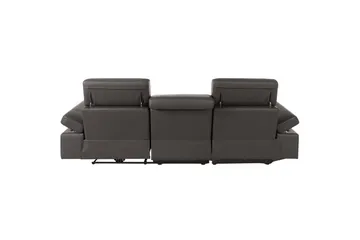 Hjørnesofa 3-seter Rayland Brun, Lær/PU, Venstre Elektrisk Recliner - Brun, Lær/PU, Venstre Elektrisk Recliner - Møbler - Sofaer - Reclinersofaer