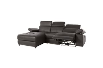 Hjørnesofa 3-seter Rayland Brun, Lær/PU, Venstre Elektrisk Recliner - Brun, Lær/PU, Venstre Elektrisk Recliner - Møbler - Sofaer - Reclinersofaer