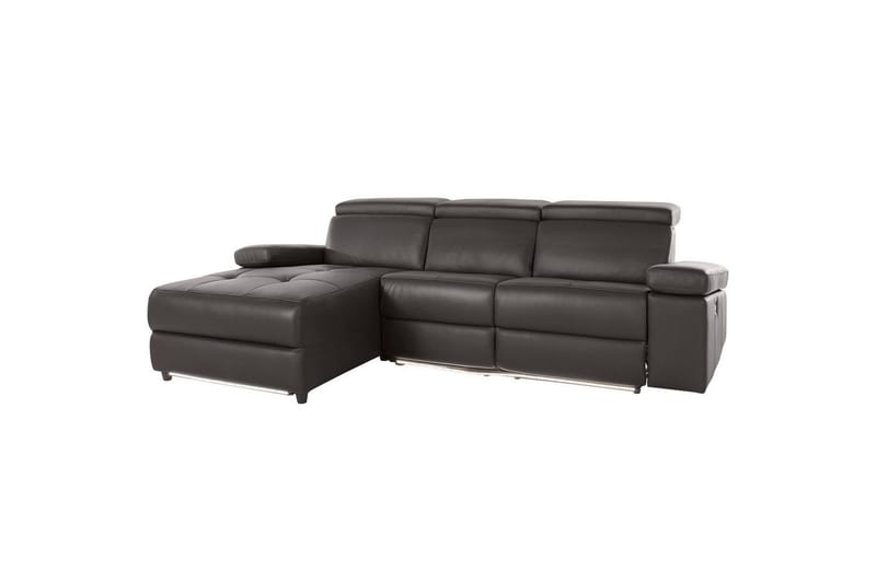 Hjørnesofa 3-seter Rayland Brun, Lær/PU, Venstre Elektrisk Recliner, Brun, Lær/PU, Venstre Elektrisk Recliner