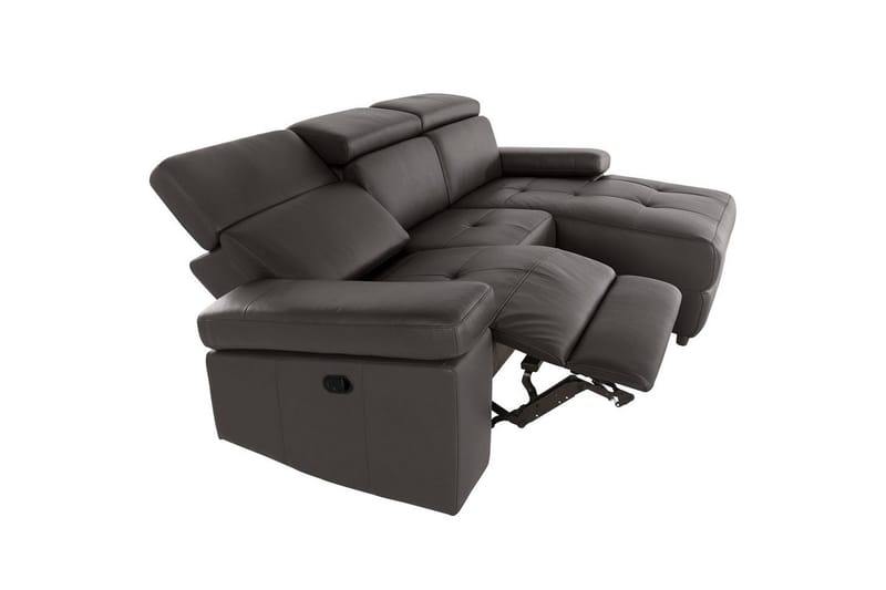 Hjørnesofa 3-seter Rayland Brun, PU, Høyre Manuell Recliner - Brun, PU, Høyre Manuell Recliner - Møbler - Sofaer - Reclinersofaer